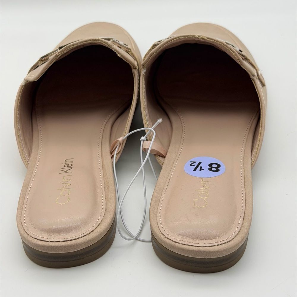 NWT Calvin Klein Chic Cream Mules with Metallic Detail 8,5M‎ - Picture 5 of 11